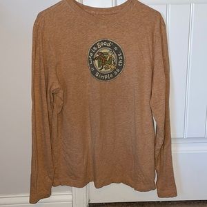 Great Used Men’s Medium Life is Good Long-Sleeve Tee